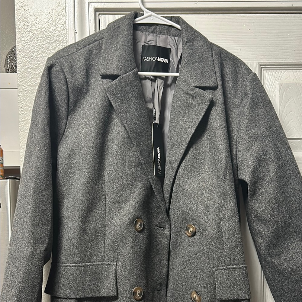 Fashion Nova Gray Women's Coat